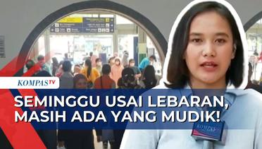 Sudah Lewat Seminggu Usai Lebaran, Stasiun Pasar Senen Jakarta Masih Ramai Pemudik Berangkat!