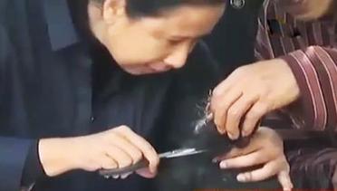VIDEO: Menteri BUMN Cukur 14 Anak Berambut Gimbal di Wonosobo