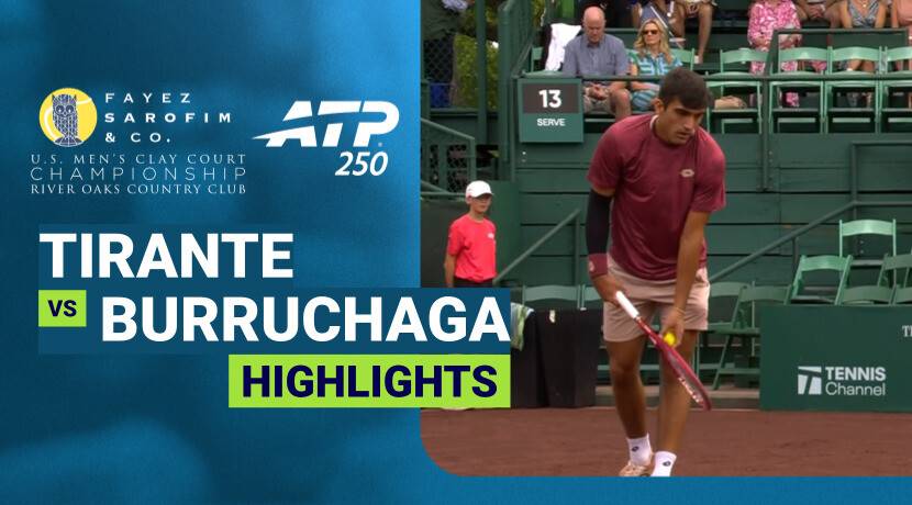 Thiago Agustin Tirante vs Roman Andres Burruchaga - Semifinals | ATP 250: Fayez Sarofim & Co. U.S. Men's Clay Court Championship 2026