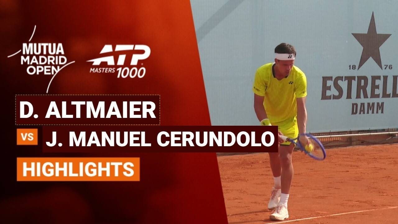 Daniel Altmaier vs Juan Manuel Cerundolo - Round 1 (Court 6) | ATP 1000: Mutua Madrid Open 2026