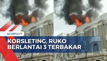 Kebakaran Ruko Lantai 3 di Tangerang, Petugas Damkar Sempat Kesulitan Padamkan Api!