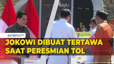 Momen Jokowi Terlihat Tertawa Saat Peresmian Jalan Tol Cisumdawu