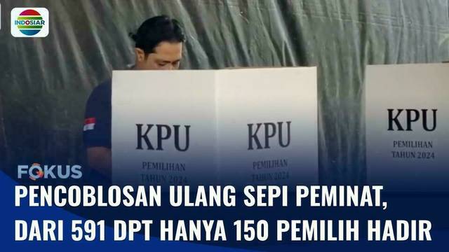 Pencoblosan Ulang di TPS Palembang Sepi Peminat | Fokus
