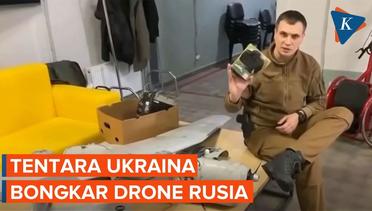 Drone Rusia Dibongkar oleh Tentara Ukraina