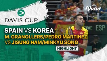 Highlights | Grup B: Spain vs Korea | M. Granollers/Pedro Martinez vs Jisung Nam/Minkyu Song | Davis Cup 2022