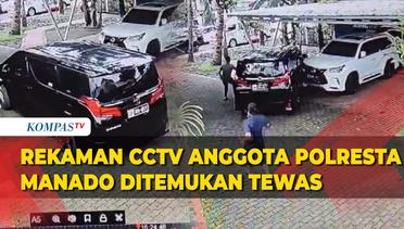 Rekaman CCTV Detik-Detik Anggota Polresta Manado Diduga Bunuh Diri di Dalam Mobil