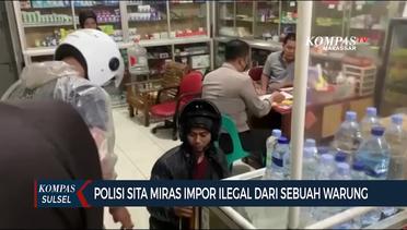Berkedok Warung, Polisi Sita Ratusan Botol Miras Import Ilegal