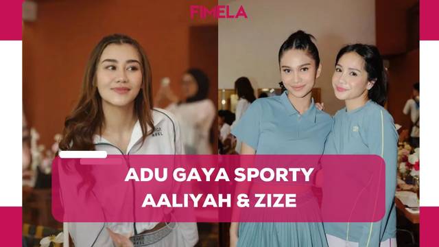 Potret Adu Gaya Sporty Duo Bestie Aaliyah Massaid dan Azizah Salsha