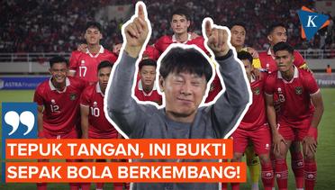 Shin Tae-yong Sebut Sepak Bola Indonesia Berkembang Usai Bantai Taiwan