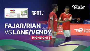 Men's Doubles: Fajar Alfian/Muhammad Rian Ardianto (INA) vs Ben Lane/Sean Vendy (GBR) - Highlights | Thomas Cup Chengdu 2024 - Men's Doubles