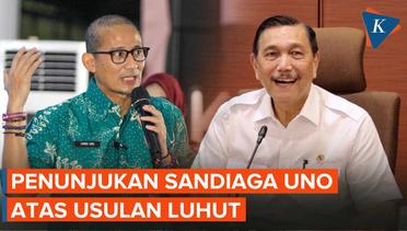 Jokowi Tunjuk Sandiaga Uno Jadi Menkomarves Ad Interim Gantikan Luhut