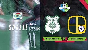 Goal Wilfried Yessoh - PSMS Medan (1) vs (0) Barito Putera | Go-Jek Liga 1 bersama Bukalapak