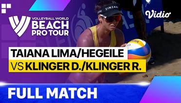 Full Match | Taiana Lima/Hegeile (BRA) vs Klinger D./Klinger R. (AUT) | Beach Pro Tour - Challenge Saquarema, Brazil 2023
