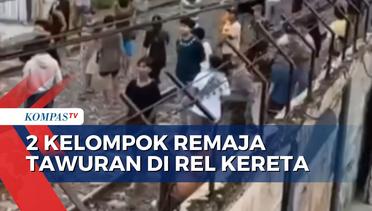 2 Kelompok Remaja Saling Serang di Rel Kereta Kampung Bahari, Perjalanan KRL Terganggu!