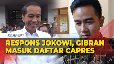 Senyum Jokowi Saat Ditanya Gibran Masuk Daftar CapresNomor 6