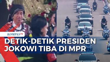 Detik-Detik Presiden Jokowi Tiba di MPR Jelang Pidato Kenegaraan 16 Agustus 2023
