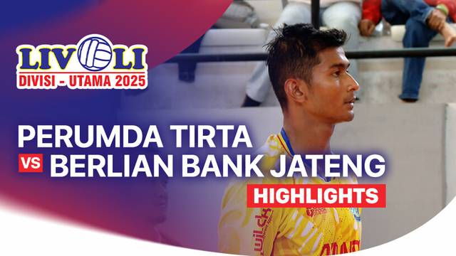 Putra: Perumda Tirta Bhagasasi Bekasi vs Berlian Bank Jateng - Highlight | Livoli Divisi Utama 2025
