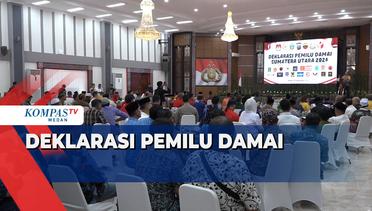 Partai Politik Deklarasikan Pemilu Damai di Mapolda Sumatera Utara