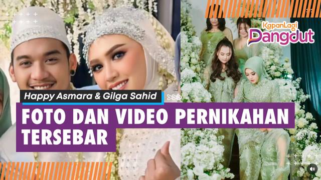 Potret dan Video Pernikahan Happy Asmara - Gilga Sahid Tersebar, Serasi Dengan Baju Warna Senada