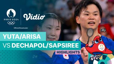 Yuta Watanabe/ Arisa Higashino (JPN) vs Dechapol/Sapsiree Taerattanachai (THA) - Perempat Final - Bulu Tangkis Ganda Campuran - Highlights | Olympic Games Paris 2024