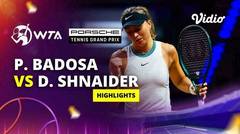 Paula Badosa vs Diana Shnaider - Highlights | WTA Porsche Tennis Grand Pix 2024