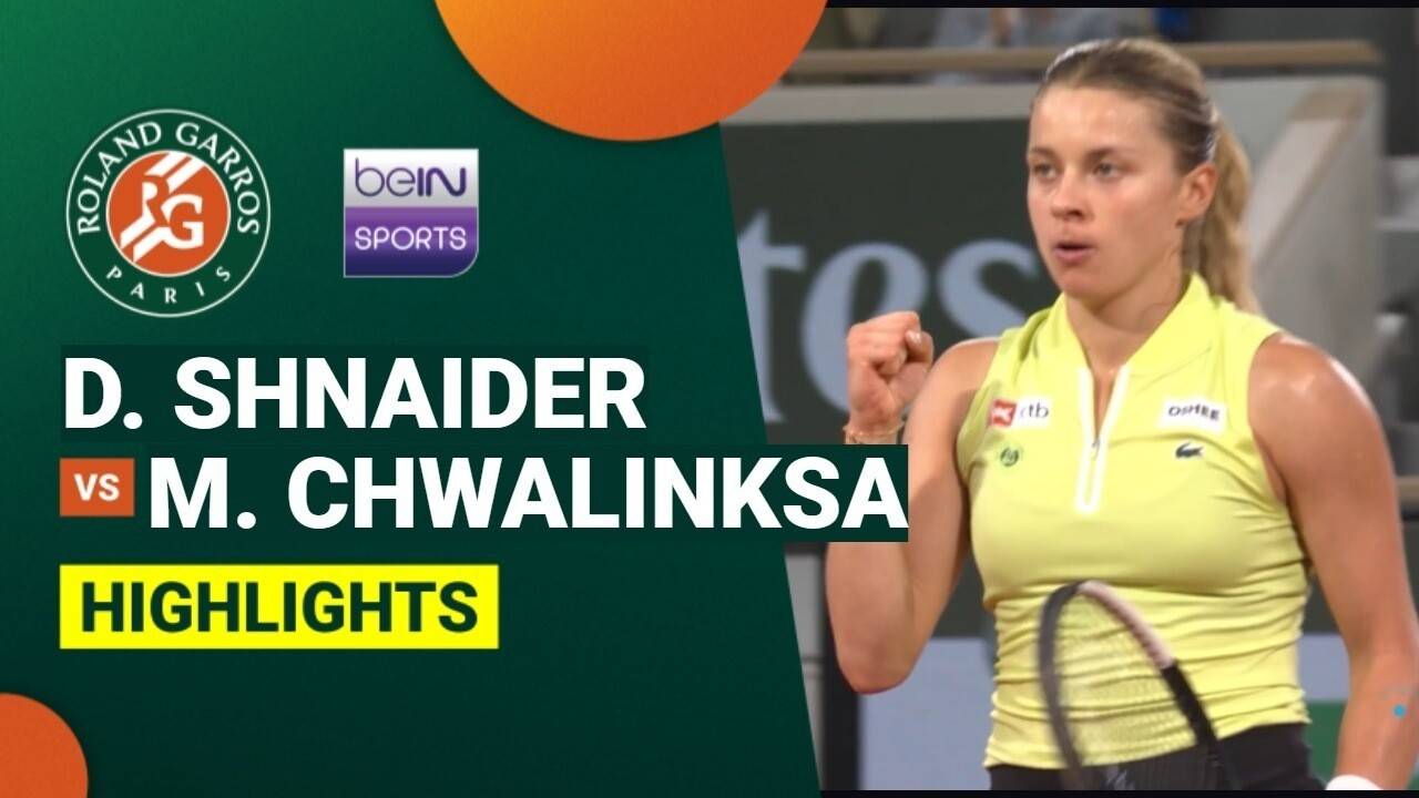 Diana Shnaider vs Maja Chwalinksa - Women's Singles Semifinals | Roland Garros 2026