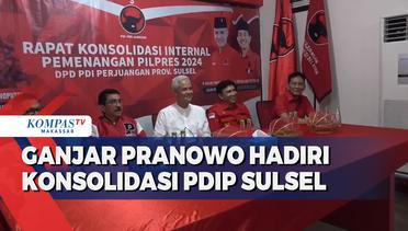 Ganjar Pranowo Hadiri Konsolidasi PDIP Sulsel