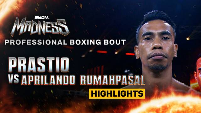 Prastio vs Aprilando Rumahpasal - Professional Boxing Bout - Highlight | Byon Madness 2025