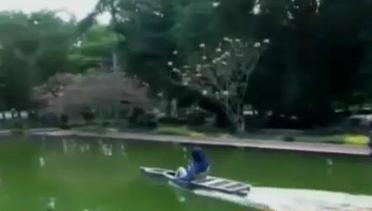 VIDEO: Mahasiswa ITS Luncurkan Perahu Tenaga Surya