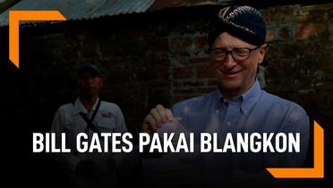 Bill Gates Foto Kenakan Blangkon, Ini yang Ia Lakukan