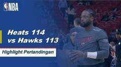 NBA I Cuplikan Pertandingan : Heat 114 vs Hawks 113