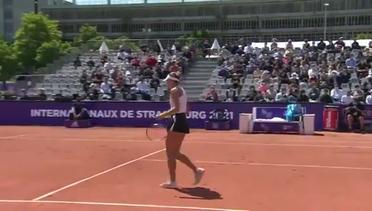 Match Highlights | Sorana Cirstea 2 vs 1 Magda Linette | WTA Internationaux de Strasbourg 2021