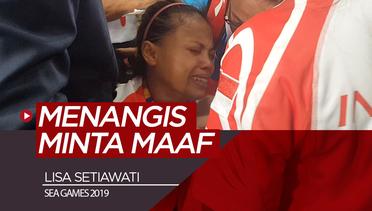 Lifter Indonesia Menangis dan Minta Maaf Raih Medali Perak di SEA Games 2019