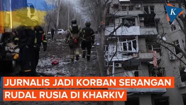Rudal Rusia Hantam Hotel di Kharkiv Ukraina, 11 Orang Luka-luka