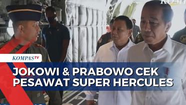 Tiba di Tanah Air, Jokowi dan Prabowo Cek Pesawat Super Hercules Pertama Milik Indonesia