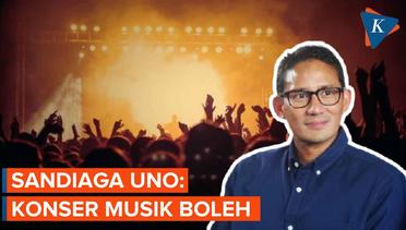 Sandiaga Uno: Konser Musik Sudah Bisa Digelar