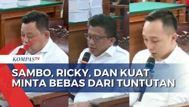 Bos-Anak Buah Kompak, Sambo, Ricky Hingga Kuat Ma'ruf Minta Bebas dari Tuntutan JPU