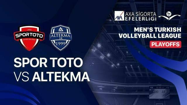Playoffs: Spor Toto vs Altekma - Full Match | Men's Turkish Volleyball League