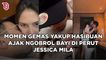 Momen gemas Yakup Hasibuan ajak ngobrol bayi di perut Jessica Mila