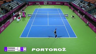 Match Highlights | Katerina Siniakova vs Anna-Lena Friedsam | WTA Zavarolnica Sava Portoroz 2022