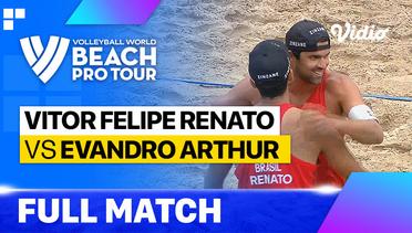 Full Match | Finals: Vitor Felipe Renato (BRA) vs Evandro Arthur (BRA) | Beach Pro Tour - Challenge Jurmala, Latvia 2023