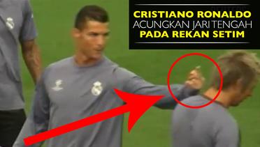 Ronaldo Acungkan Jari Tengah ke Coentrao saat Latihan Real Madrid