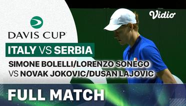 Semifinal: Italy (Simone Bolelli & Lorenzo Sonego) vs Serbia (Novak Djokovic & Dusan Lajovic) - Full Match | Davis Cup 2023