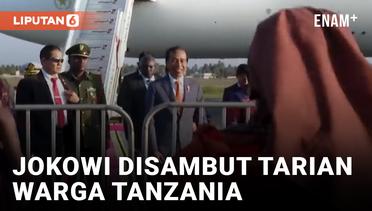 Presiden Jokowi Terkesima dapat Sambutan Tarian Bombastis Setiba di Tanzania