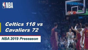 NBA | Cuplikan Pertandingan: Celtics 118 vs Cavaliers 72 | 2019 NBA Preseason