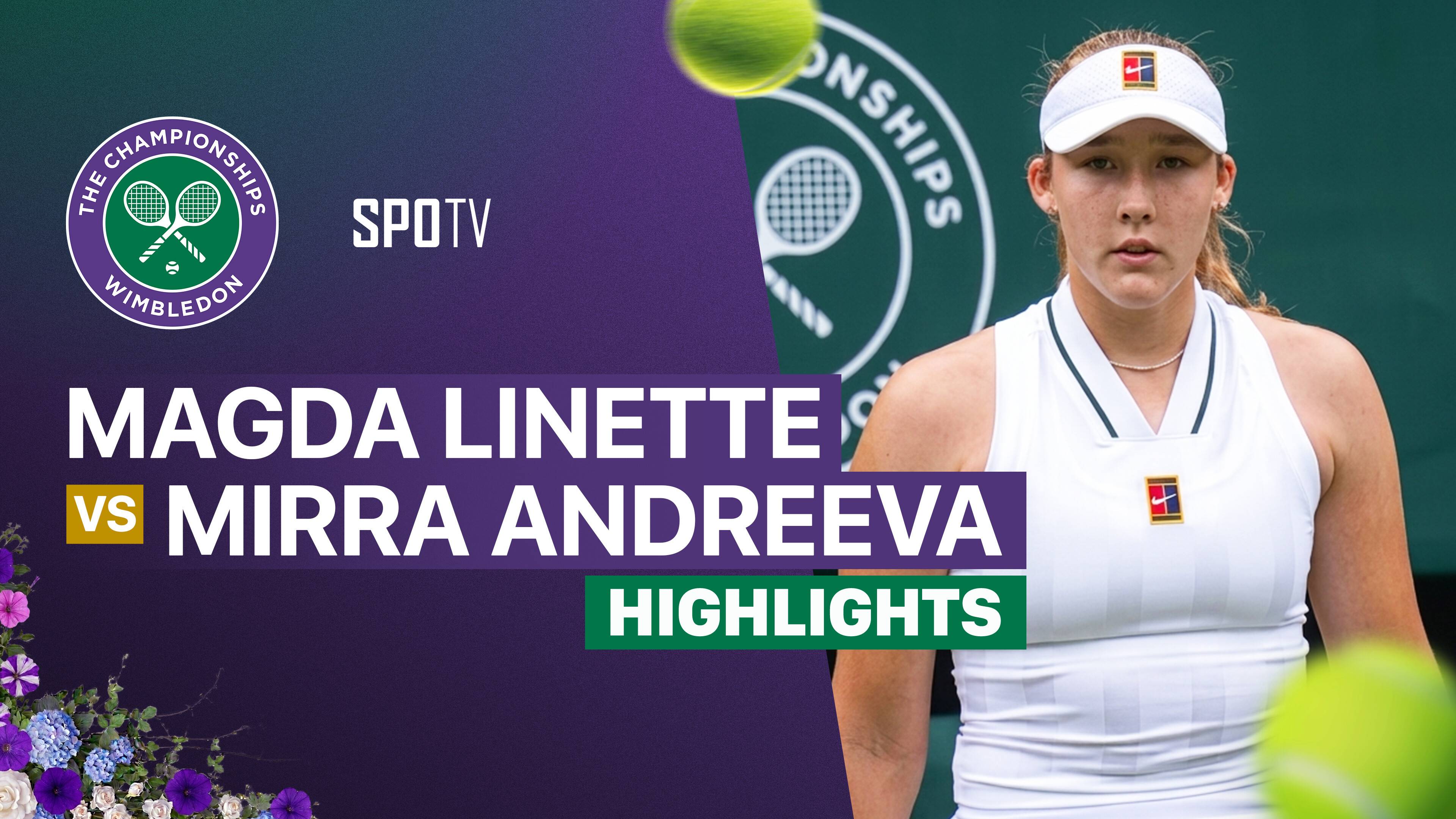 Magda Linette vs Mirra Andreeva - Ladies's Singles First Round | Wimbledon 2026