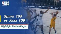 NBA I Cuplikan Pertandingan : Jazz 139 vs Spurs 105