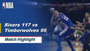 NBA I Cuplikan Pertandingan : Philadelphia Sixers 117 vs Minnesota Timberwolves 95