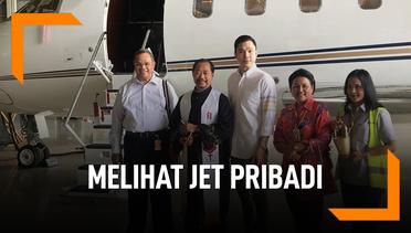 Melihat Jet Pribadi Suami Sandra Dewi