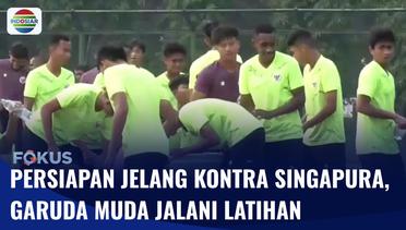Jelang Lawan Singapura di Piala AFF U-16, Timnas Muda Gelar Latihan di Lapangan UNY | Fokus